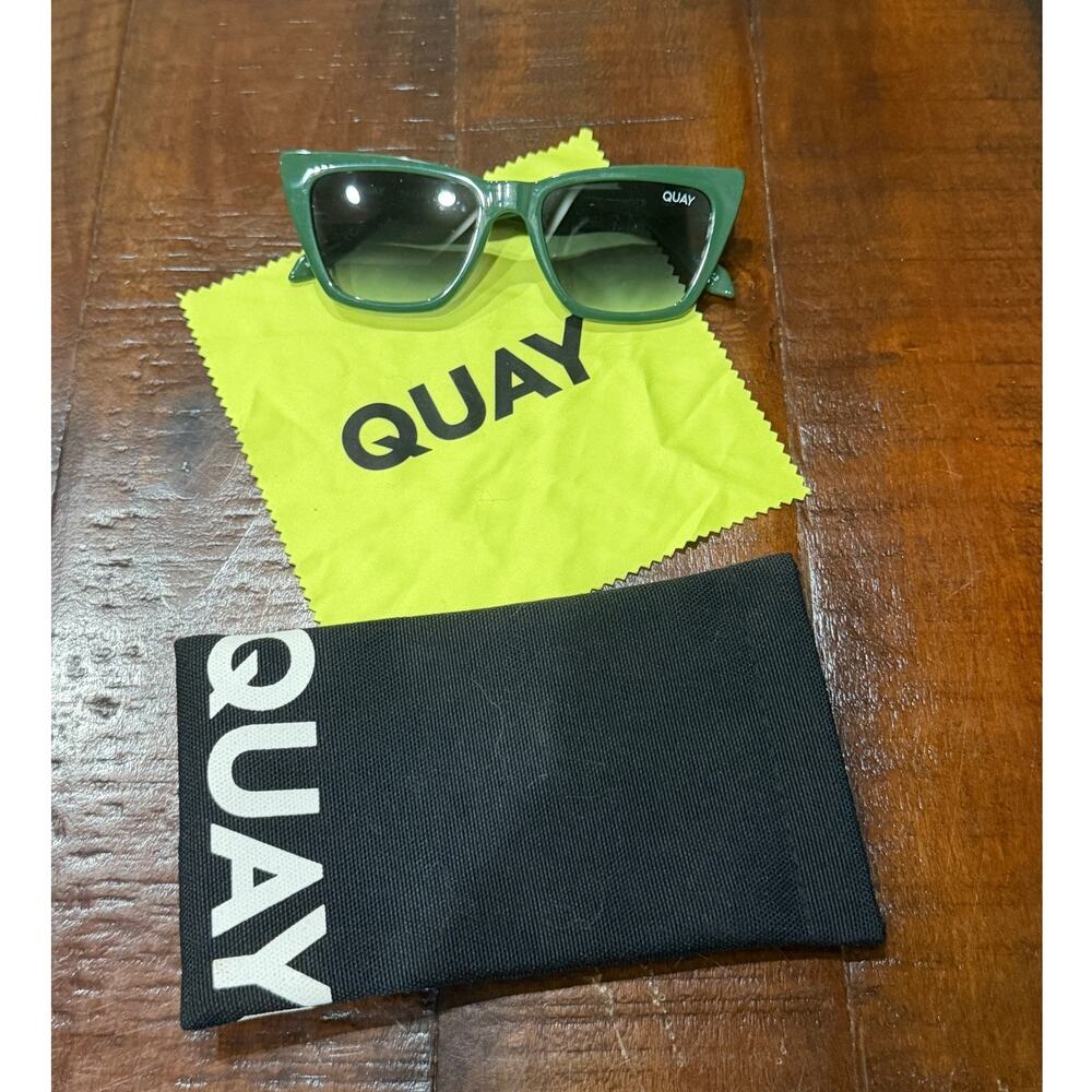 Quay 'Call The Shots' Green Sunglasses - Picture 2 of 5